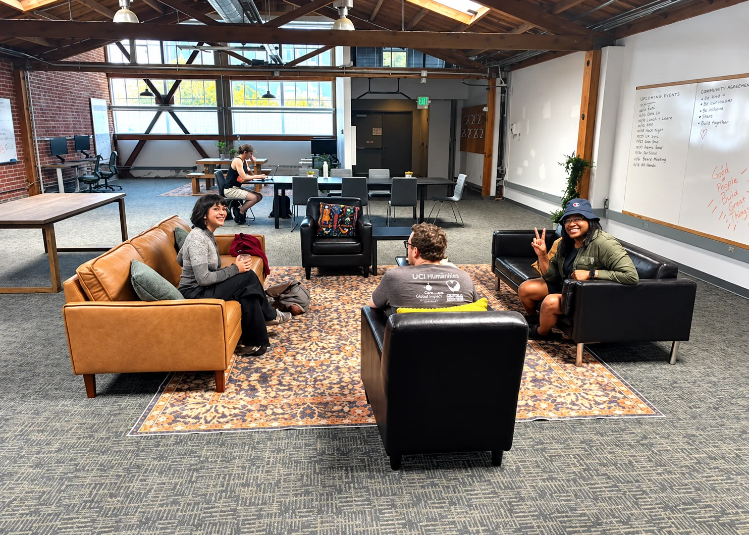 A view inside the SoCo community space